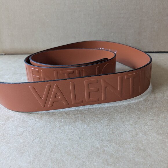 Milo Soave Logo Leather Belt by Valentino - Size 42 - Picture 3 of 4